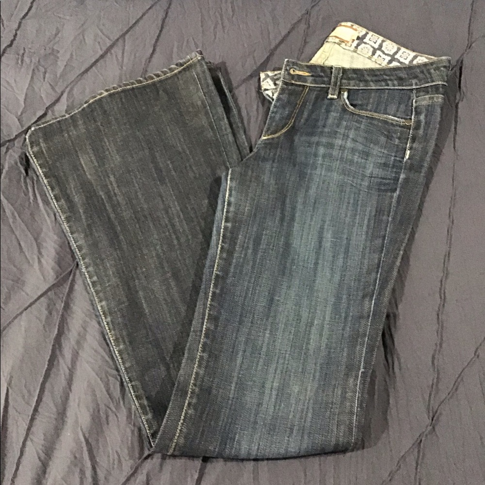 Denim flare leg jeans